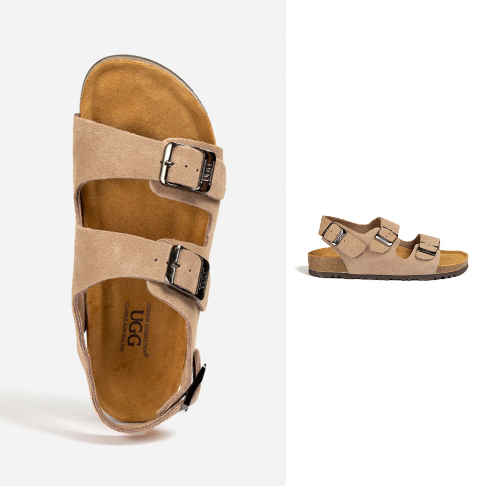 [무료배송] 호주정품 오즈웨어 어그 남녀공용 오지 빅토리아 스웨이드 버클 스트랩 샌들 OZWEAR UGG OB756BS